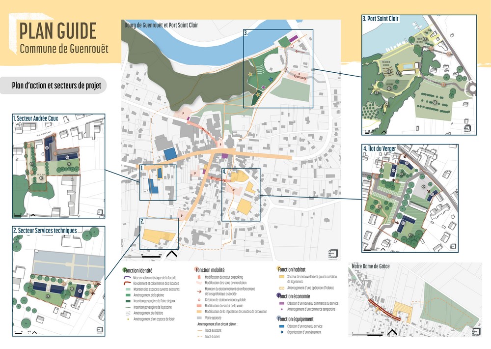 Plan Guide de Guenrouët (44)