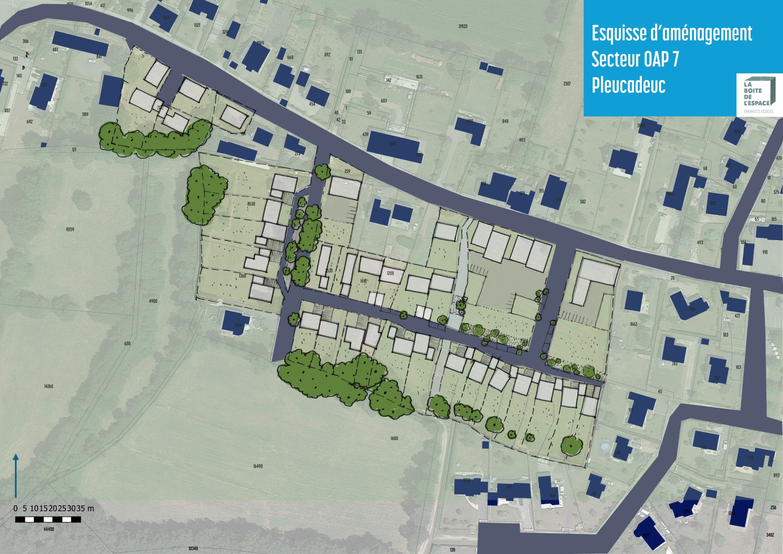 Esquisse d’aménagement<br/>Pleucadeuc (56)